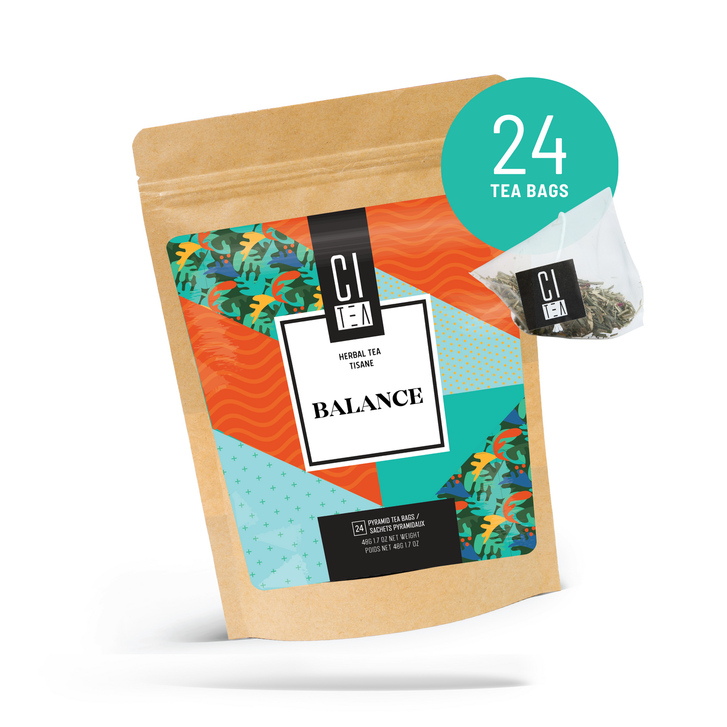 Balance Herbal Tea in Pyramid Teabags - 24 Teabags