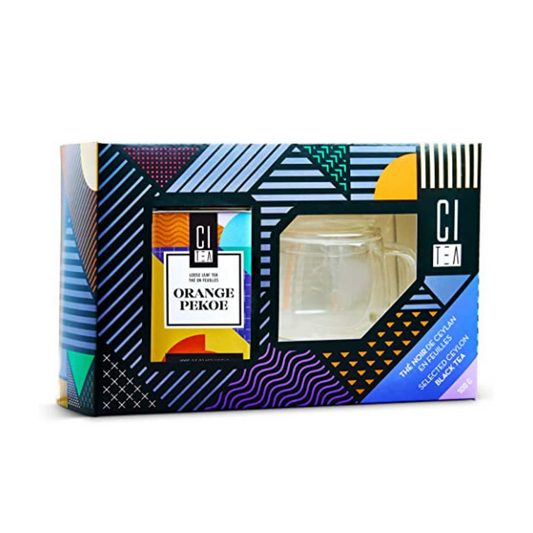 Orange Pekoe Loose Tea and Infusion Tea Cup - Tea Gift Set