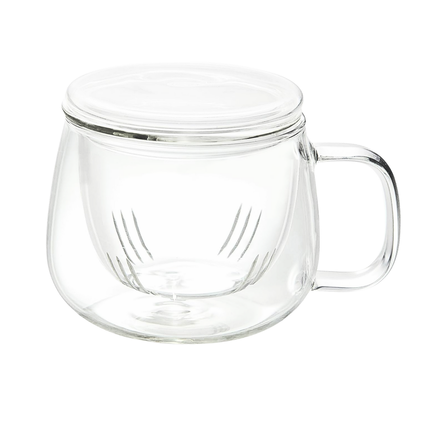 Infusion Glass Tea Cup with Infuser for Loose Leaf Tea