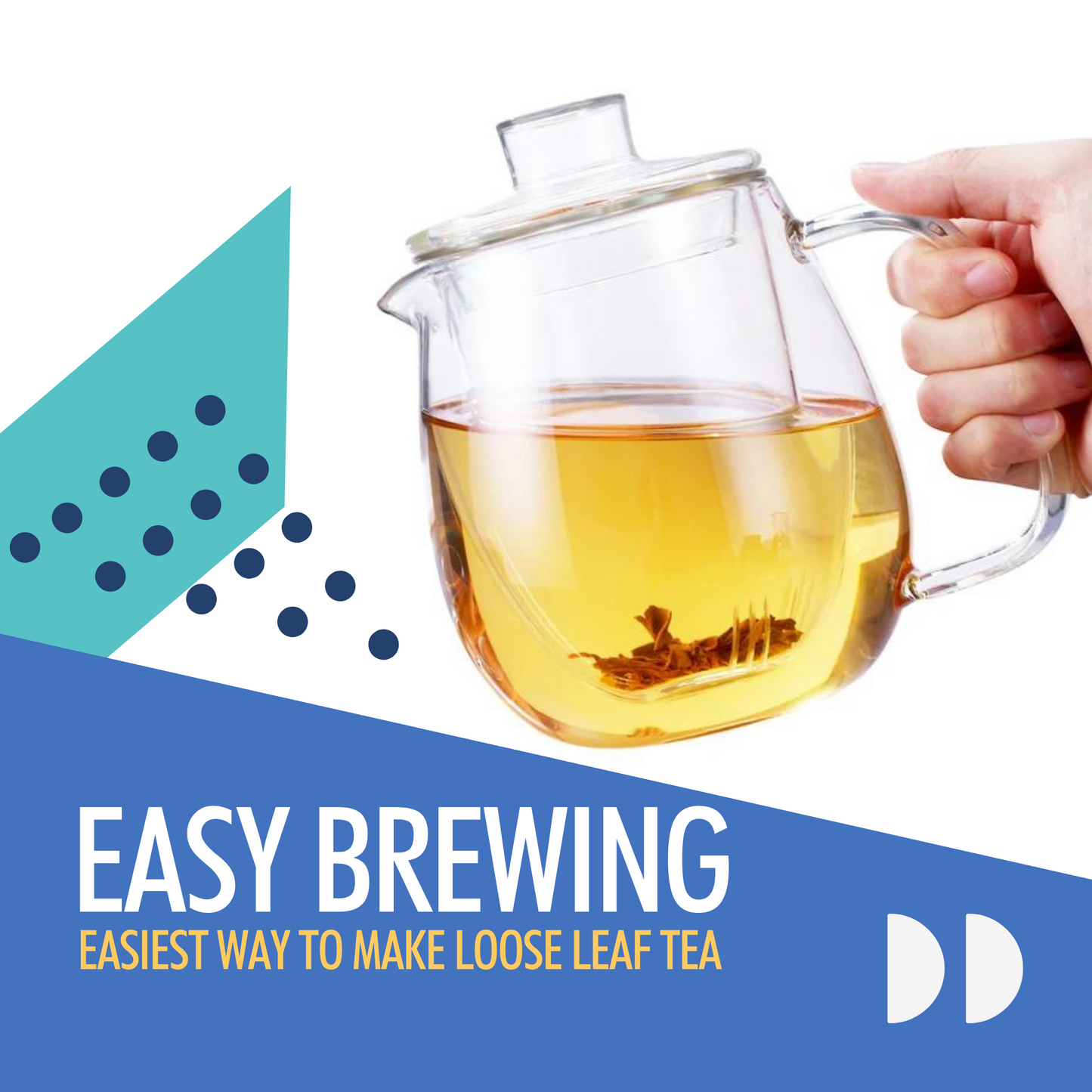 Glass Tea Infuser Teapot 600 ml