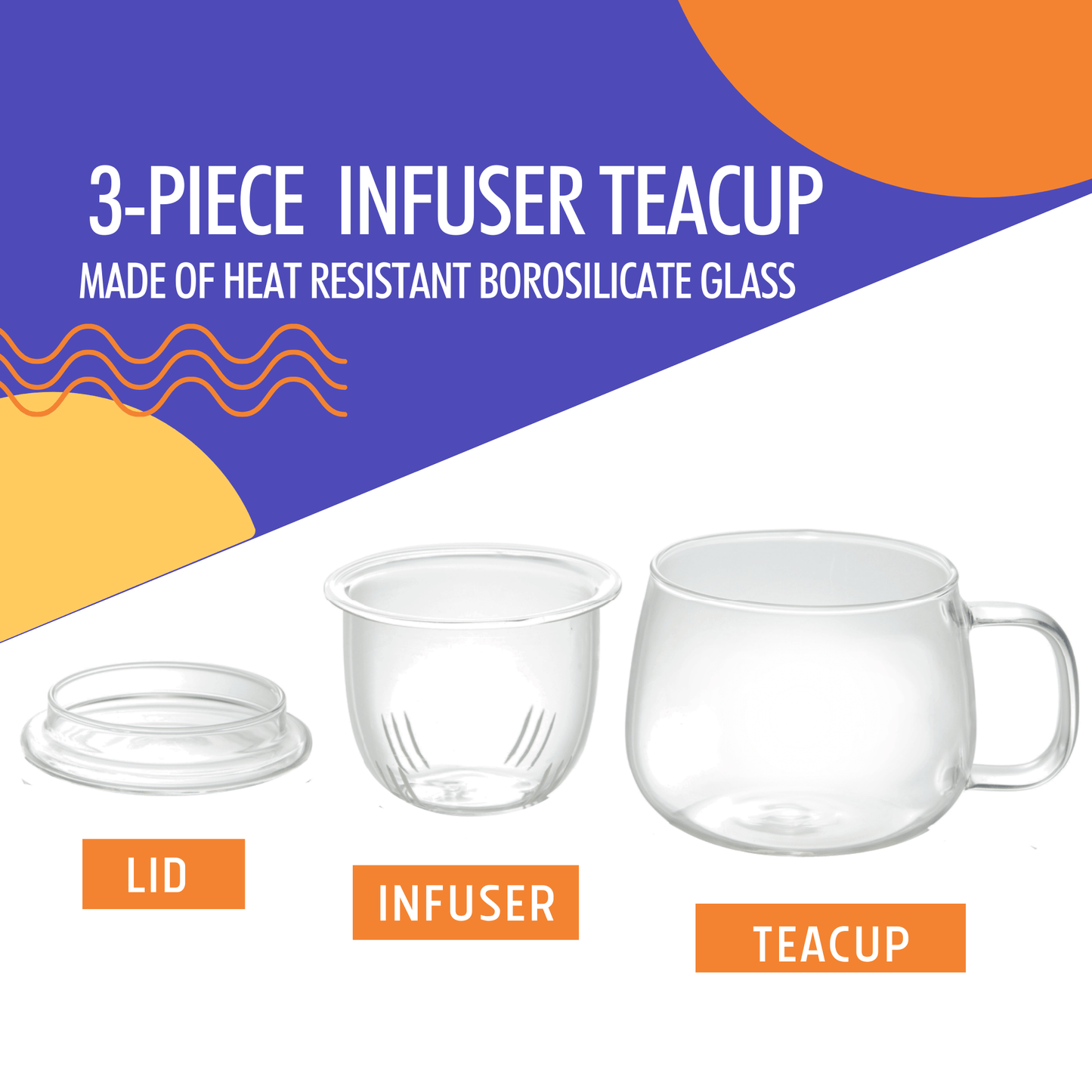 Thé Orange Pekoe et tasse à infusion - Coffret-cadeau de thé
