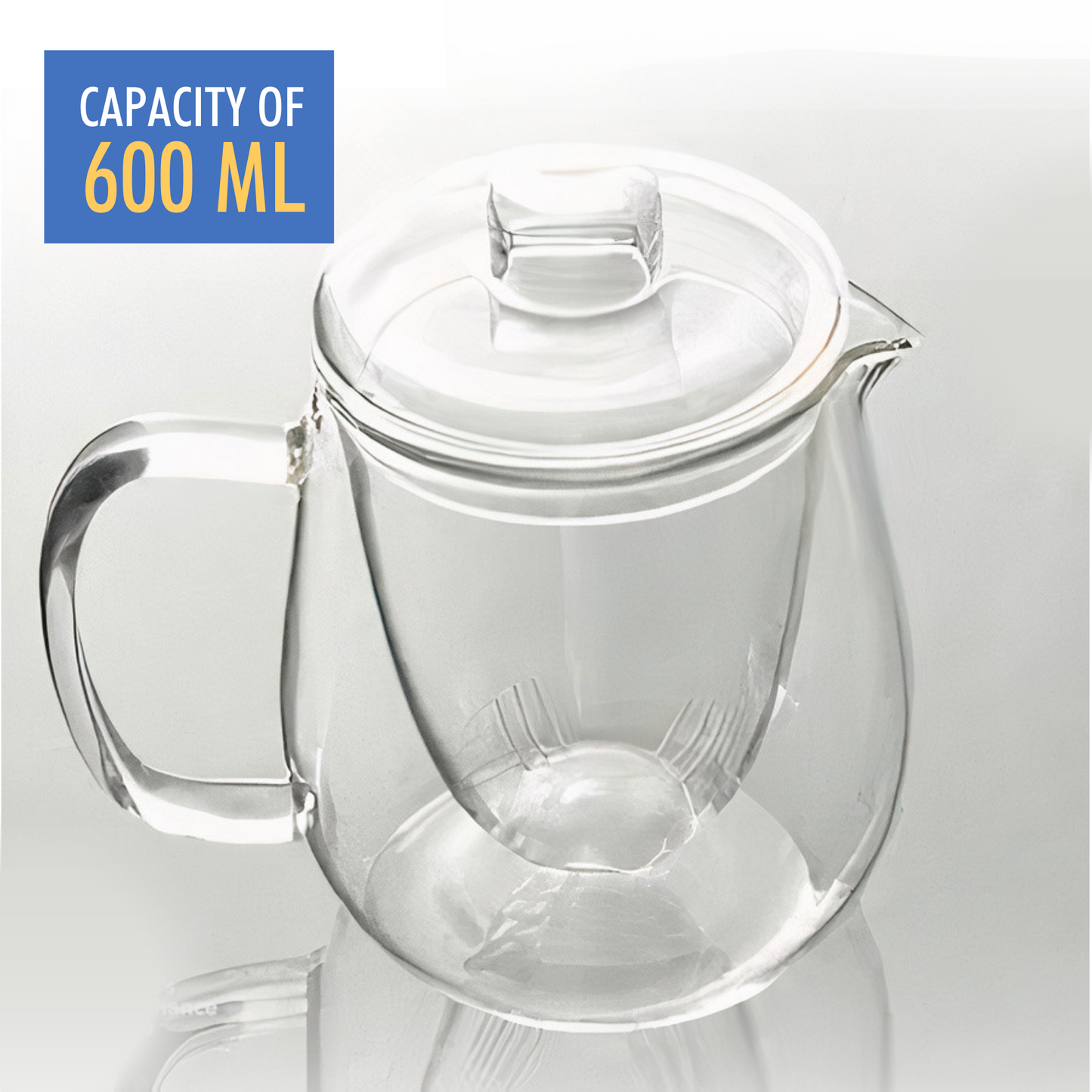 Glass Tea Infuser Teapot 600 ml