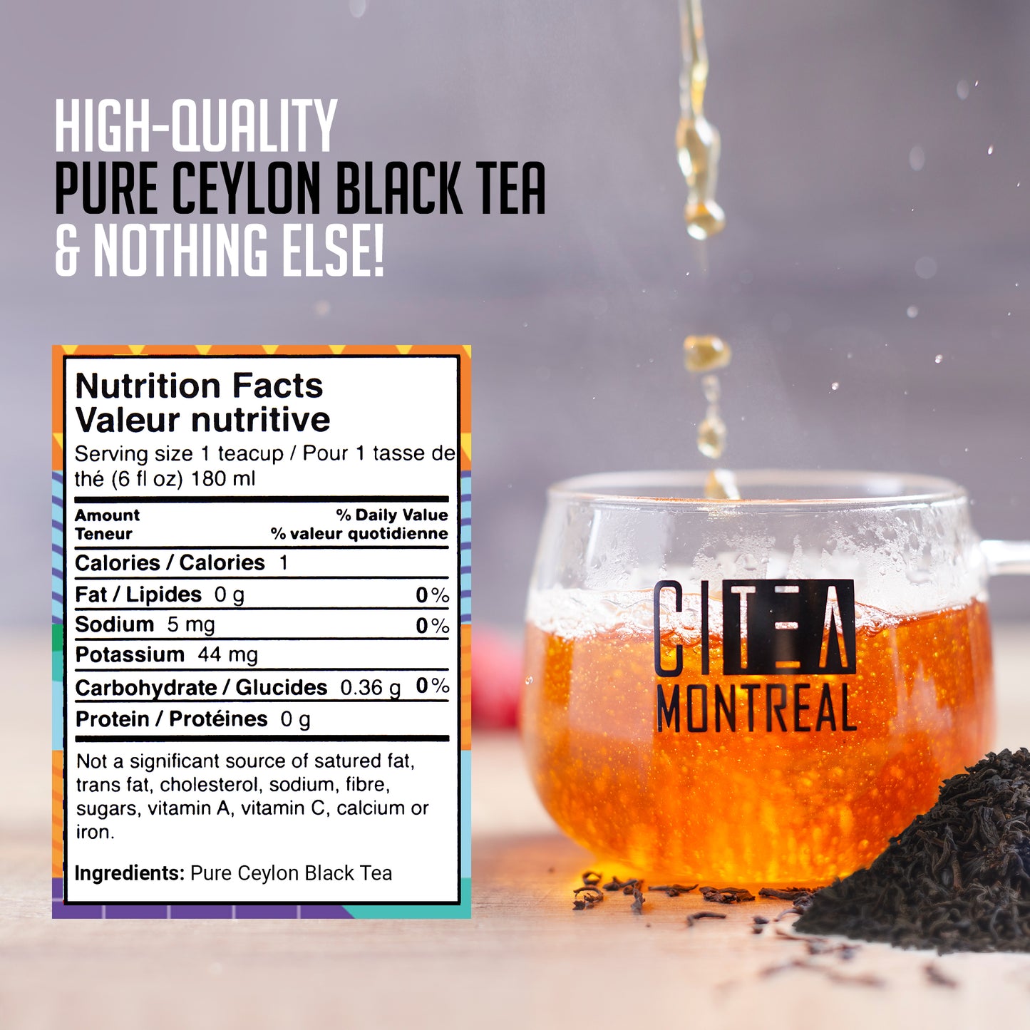 Thé noir en vrac Orange Pekoe - Lot de deux - 200 g
