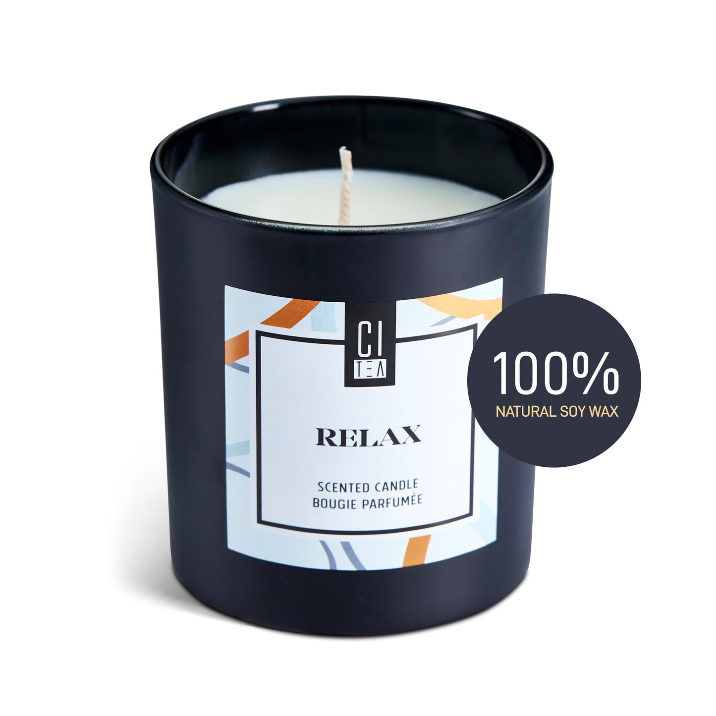 Relax Soy Wax Candle - Sandalwood and Musk - 8 oz