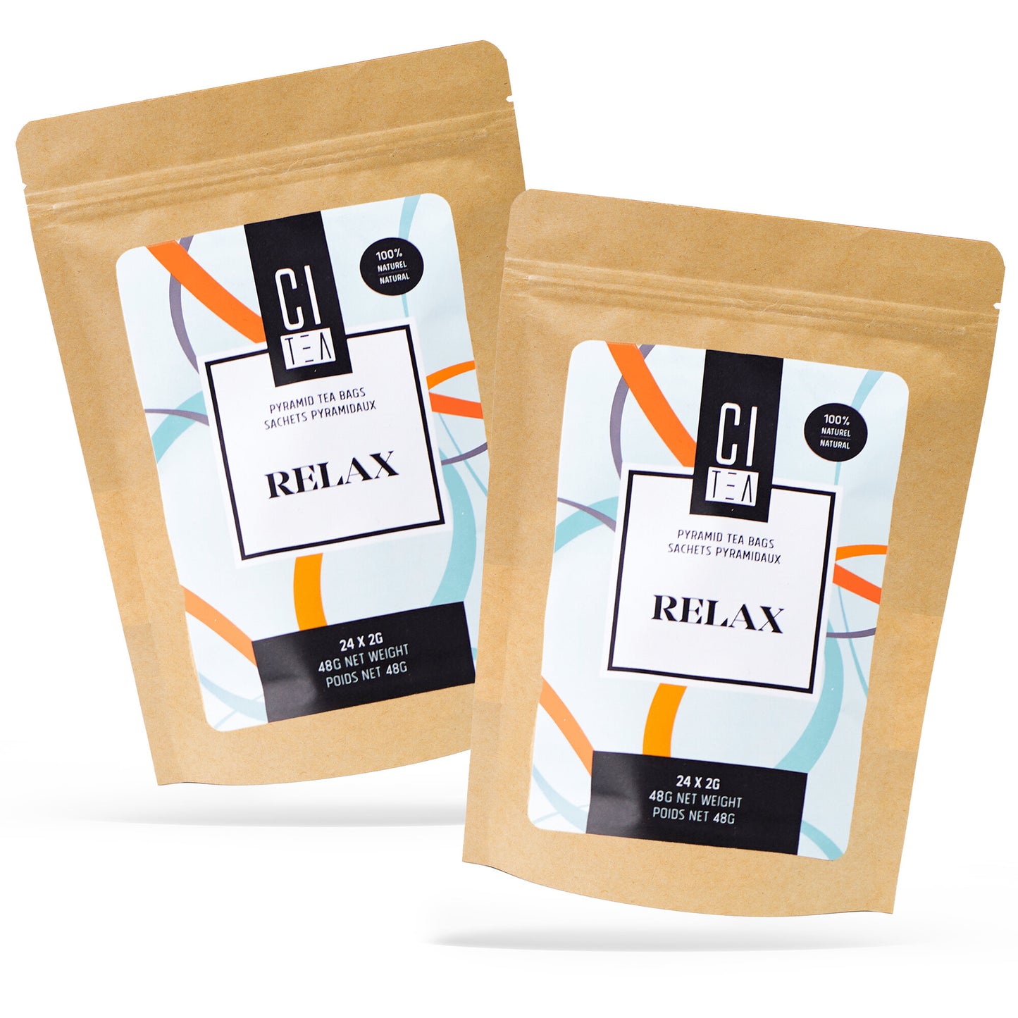 Relax Herbal Tea in Pyramid Teabags