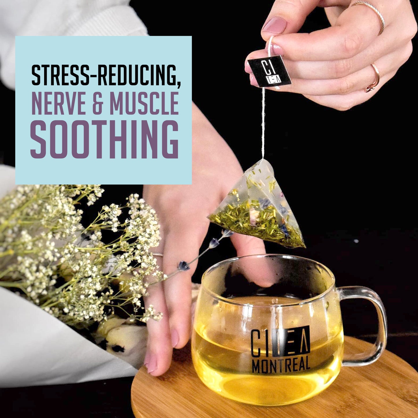Relax Herbal Tea in Pyramid Teabags