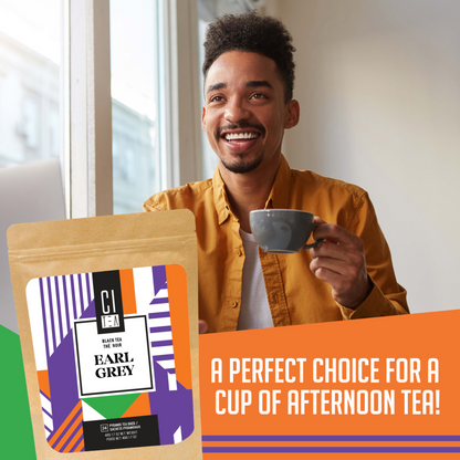 Sachets de thé pyramidaux au thé noir Earl Grey