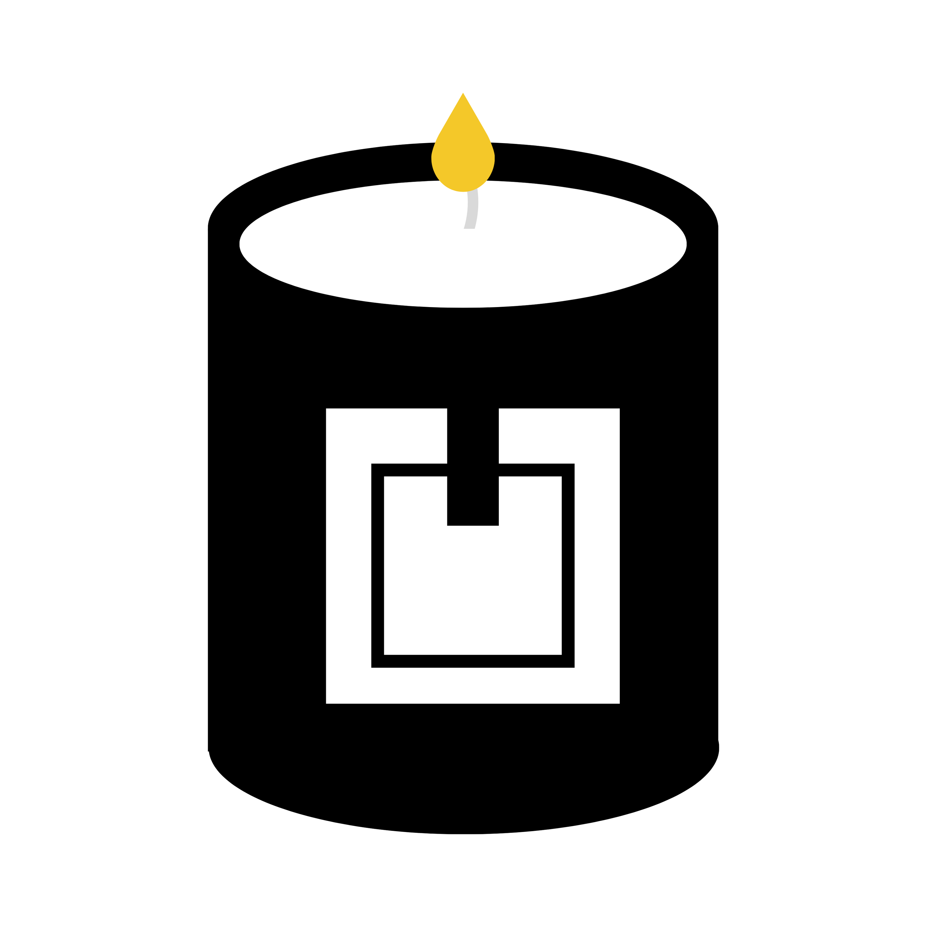 Citea candle design drawing in black 
