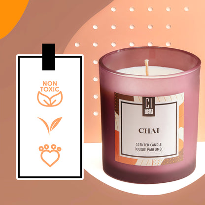 Chai Soy Wax Candle - Orange, Cinnamon and Cloves - 8 oz