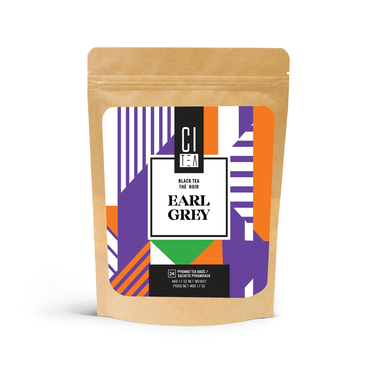 Citea Earl Grey Tea in pyramid teabags