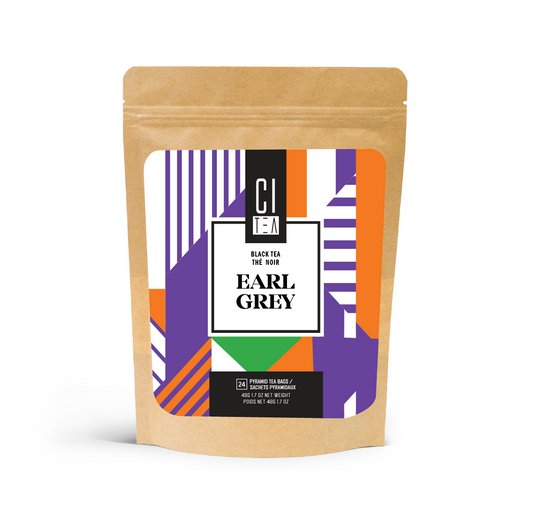 Citea Earl Grey Tea in pyramid teabags