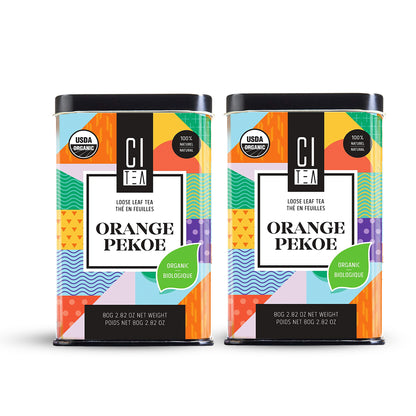 Thé en vrac Orange Pekoe biologique lot de deux - 160 g