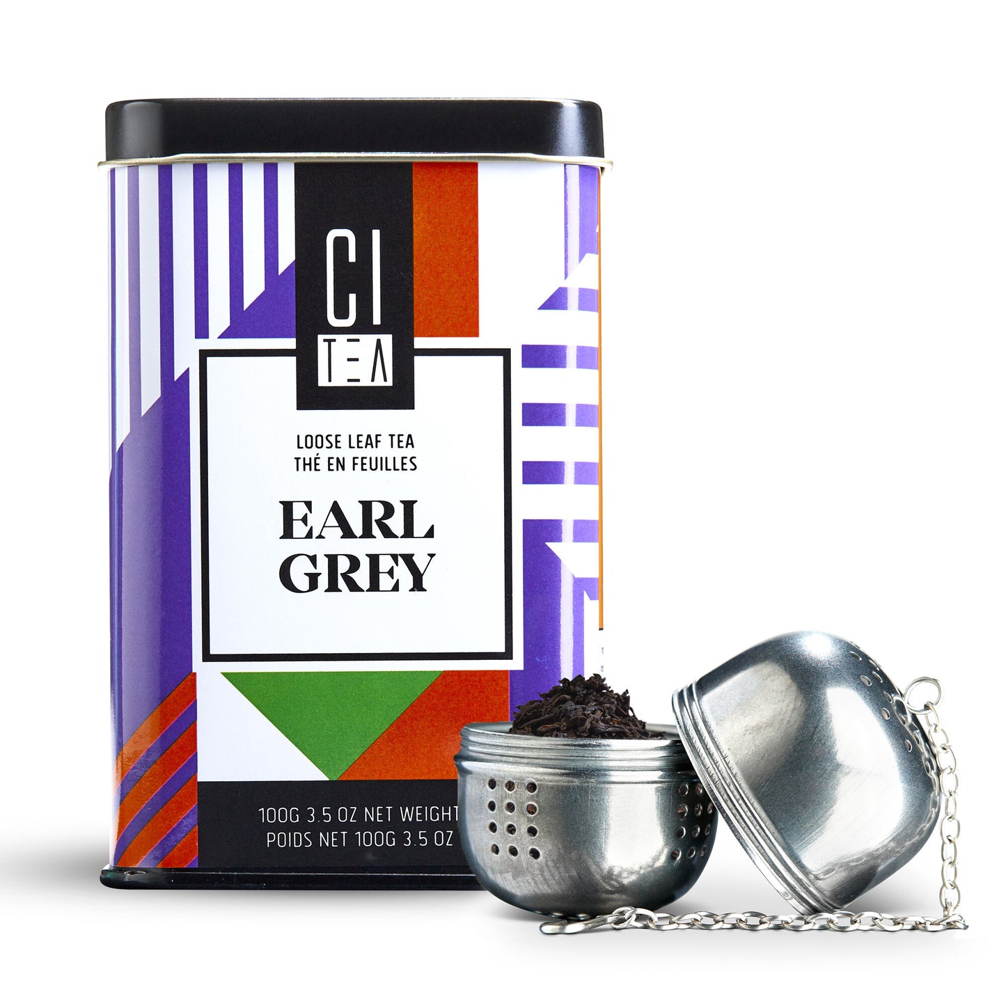Thé en feuilles Earl Grey avec boule de thé - 100 g
