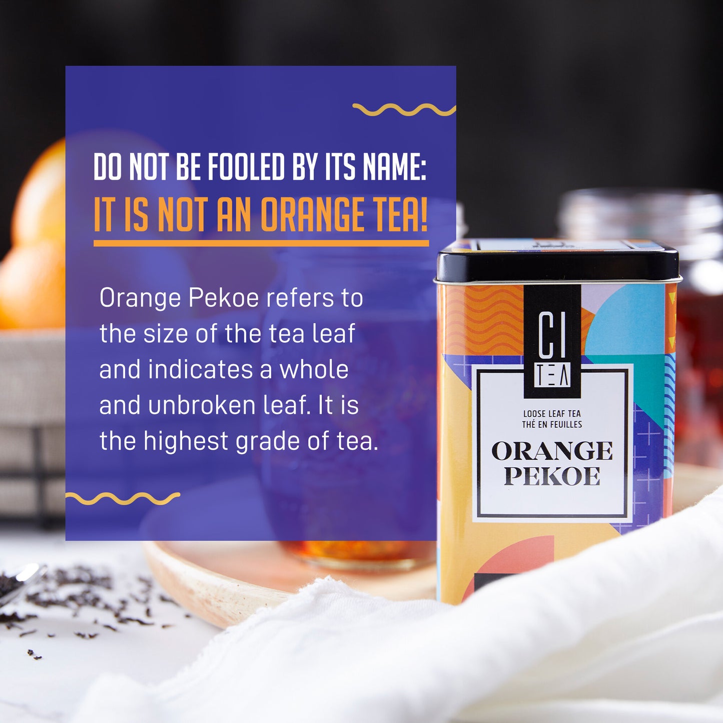 Orange Pekoe Loose Leaf Tea with Teaball