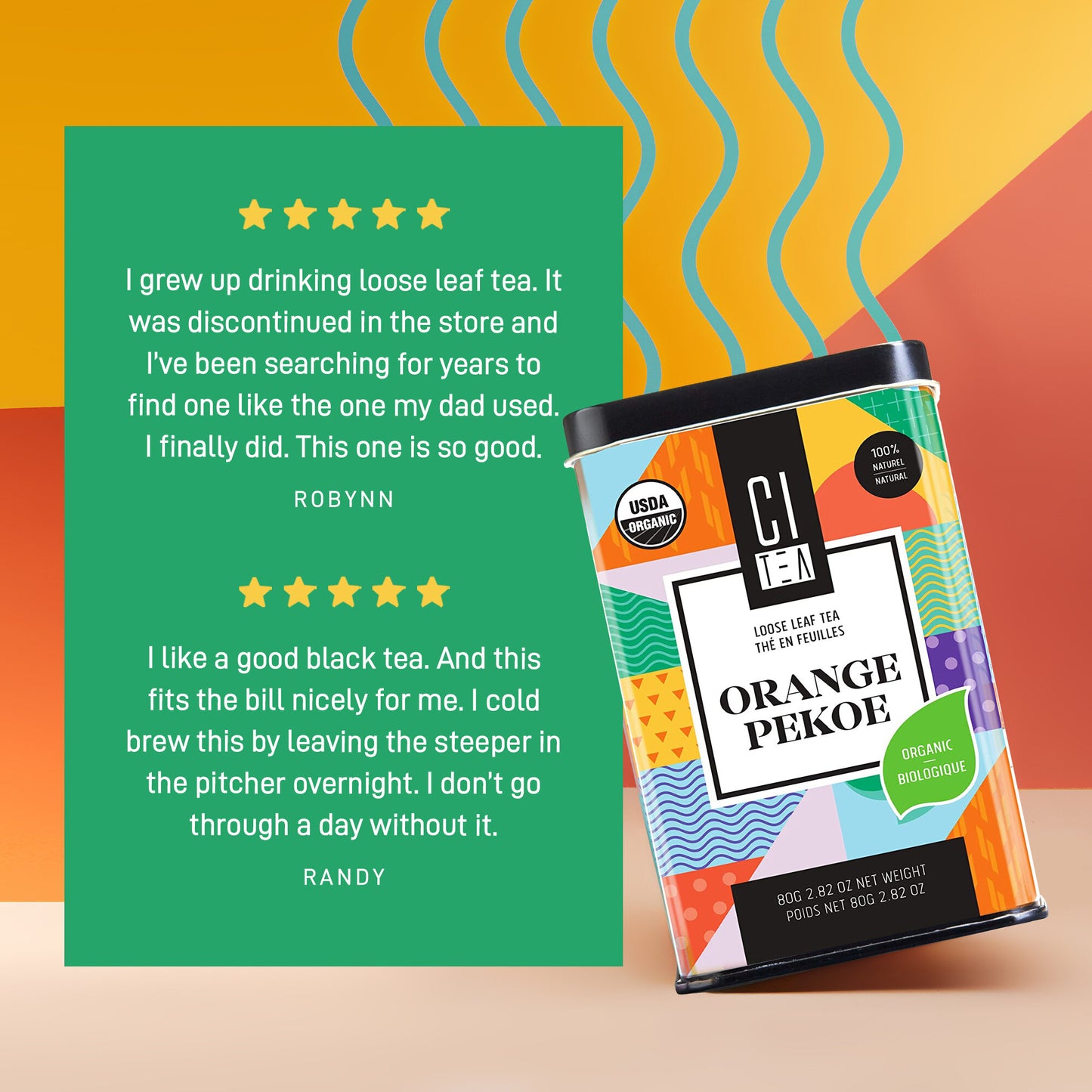 Organic Orange Pekoe Loose Leaf Tea - 80g